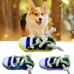 Dog Toys Chews Pet Toy Bite Resistant Interactive Plush Relieve Anxiety Shoe Shape Puppy Accessories 230928