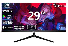 Tiansu 29inch 2K 120Hz Computer Monitor WFHD 29 200Hz Pc Gamer Monitor 2 K Wide Screen Display Gaming IPS 21:9 Monitors