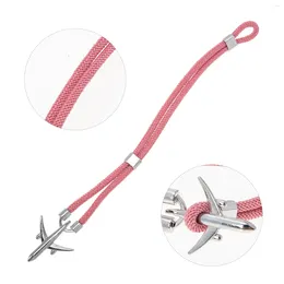 Charm Bracelets Adjustable For Men Aeroplane Hook Pendant Bracelet Rope Link String Pilot Jewellery Flight Aviation Gift