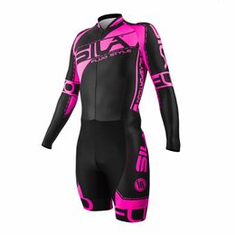 Cycling Jersey Sets Sila children and adolescents Long Sleeve Triathlon Skinsuit Suit Bike Jumpsuit MtbCiclismo Speed Skaters 230928
