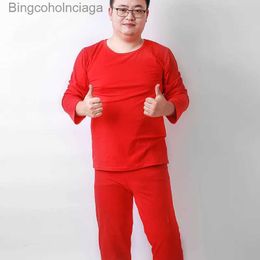 Women's Thermal Underwear Plus Size 15XL 9XL 12XL 160KG Thicken Winter Men Thermal Underwear Tops O Neck Long Sleeve Cotton Red Gray Male Soft UnderwearL231005