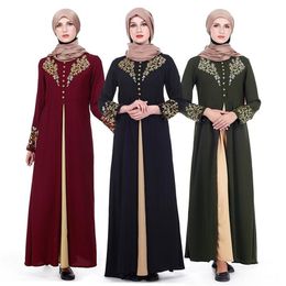 Fashion Muslim Print Dress Women MyBatua Abaya with Hijab Jilbab Islamic Clothing Maxi Dress Burqa Dropship207Q