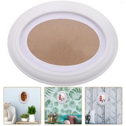 Frames 7 Picture Frame Inch Po Classic Wooden Oval Living Room Bedroom Ornaments- Free Seamless Nails And Wall