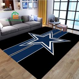 Carpets American Football Team Rug for Bedroom Living Room Kitchen Floor Mats Home Decor Non Slip Pad 8 Sizes 230928