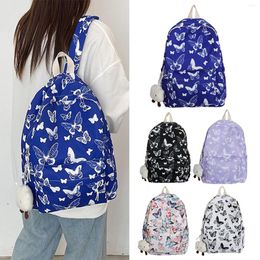 School Bags Backpack Cute Butterfly Bookbag Bag With Accessories Aesthetic For Teen Lunch Women