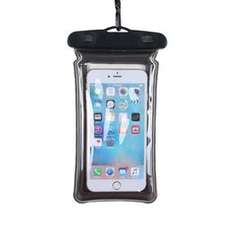 6 Inch Waterproof Mobile Phones Pouch Floating Airbag Swimming Bag PVC Protective Cell Phone Case For Swim Diving Surfing Beach Use SN6267