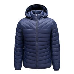 Men s Down Parkas Brand Fashion Winter Jacket Cotton Puffer Autumn Clothing Male Hooded Coats Size Collar Light 231005