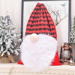 Christmas Decorations Festive Gift Bags Whimsical Extra Faceless Doll Patterns Santa Sacks For Decor Giving Reusable