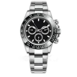Men Business 2813 Automatic Watch Cosmic Basel Black and White Ceramic Bezel 316L Folding Clasp 116500 Waterproof Mens Watch2745