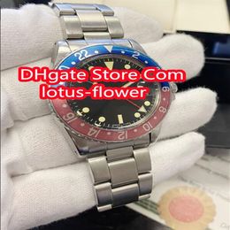 F factory V3 Wristwatches 40mm GMT Vintage 1675 Red Blue Pepsi Bezel 2813 Movement Mechanical Men's Automatic Watches2361