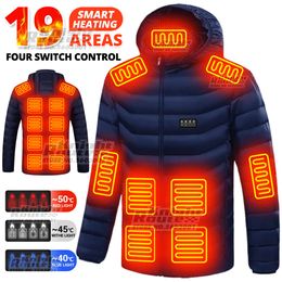 Areas Heated Jacket With Power Supply Warm Vest Usb Heating Vests Coat Hunting Hiking Camping Autumn Winter Male