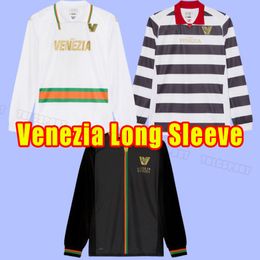 Long sleeve 23 24 Venezia Gold soccer Jerseys FC home ARAMU FORTE PERETZ HEYMANS TESSMANN CRNIGOI 2023 2024 DI MARIANO CECCARONI Fiordilino Johnsen training