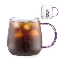 Wine Glasses 3D Crystal Glass Cups Clear Multipurpose Coffee Mugs Aesthetic Durable Drinking Cup Tea Drinkware Supplies