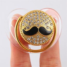 Pacifiers# BPA Silicone Funny Moustache Baby Pacifier Nipple Toddler Orthodontic Soothers Teat For Gift2608