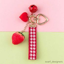2 Stück Schlüsselanhänger, Lanyards, roter Schlüsselanhänger für Frauen und Mädchen, simuliertes Obst, niedlicher Schlüssel für beste Freundin, Paar, Geschenk R231005