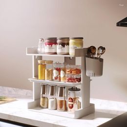 Kitchen Storage Vertical Seasoning Rack Accessories Shelf Countertop Multi-layer Household Jar Organiser