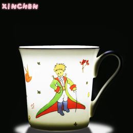 Tumblers The Little Prince Mug Porcelain Bone China Coffee Milk Tea Cup Travel Kitchen Table Home Decor Gift For Kids Child Friends 230928