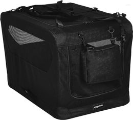 Cat Carriers Folding Portable Soft Pet Dog Crate Carrier Kennel 30 X 21 Inches Black