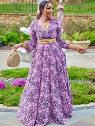 Plus size Dresses African For Women Dashiki Autumn Winter Elegant Maxi Dress Ladies Traditional Clothing Fairy Dreaes 231005
