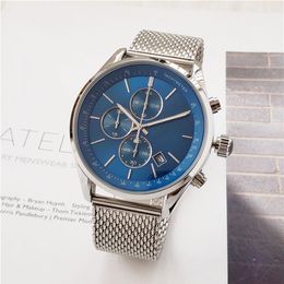 Brand Watch for Men Multifunction style stainless steel Calendar quartz wrist Watches Small dials can work BS01245b