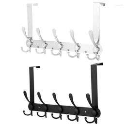 Hooks Over Door Hanger Home Bathroom Organizer Rack Cloth Coat Hat Towel Stainless Steel Heavy Duty The Storage