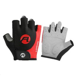 Cycling Gloves 1Pair Gel Half Finger Anti-Slip Anti-sweat Bicycle Left-Right Hand Anti Shock MTB Road Bike Sports 231005