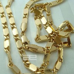 14K 14CT Gold Style Cuban 50-70cm Length Chain Necklace N45 220715252O