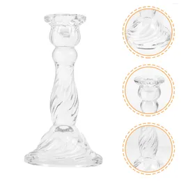 Candle Holders Clear Glass Holder Pillar Candles Home Decor Wedding Table Decoration Living Room Romantic Tea Light