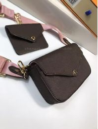 Luxury Designers women's bags Purse Newest woman Fashion Flap Shoulder Bag real leather New POCHETTE FLICIE Chain handbag With Dust bag