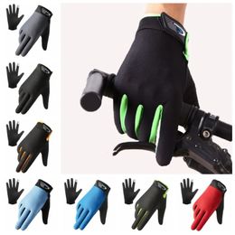 Cycling Gloves Full Finger Touch Screen Thin Breathable Ice Silk Silicone Non-slip Mittens Outdoor Sports Fishing Driving 231005