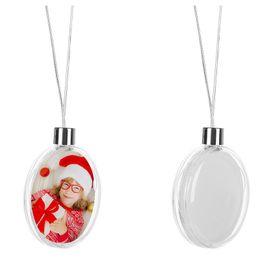 sublimation christmas ornaments round ball shape Personalised custom consumables supplies hot transfer printing material xmas gift new style