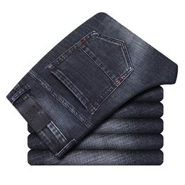 Autumn and winter jeans Men's regular-fit denim pants Men's designer fitted pants black blue New in 20202651