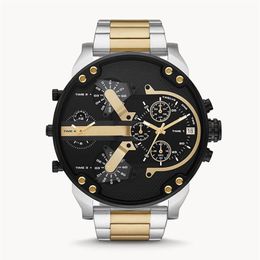 DZ watch Mr Daddy 2 0 Chronograph Two-Tone Stainless Steel Watch DZ7459226C