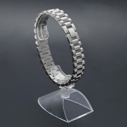 Watch Strap Link Bracelet 22 5cm 1 5cm Stainless Steel Crown President Style Adjustable Mens Hip Hop Bangle Cool Gift258C
