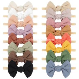 Morandi Colour children's butterfly headband headdress does not hurt hair baby baby nylon headband