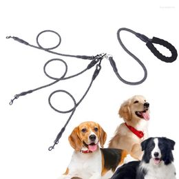 Dog Collars Heavy Duty 3 Leash Soft Handle For Walking Durable Running Lead Roulette Multiple Walk Pet Traction Rope