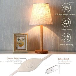 Table Lamps Household LED Desktop Lamp USB Charging Remotable Atmosphere Light Adjustable With Fabric Linen Shade For Living Room Bedroom