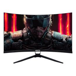 MUCAI 27 inch Curved Monitor 165Hz Display 16:9 MVA 200Hz FHD PC Desktop LED Game gaming Computer Screen 1800R DP 1920 1080