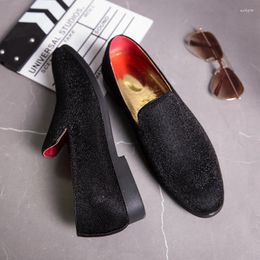 Dress Shoes Leisure And Fashionable Men Lefu With Frosted Surface Delicate Fabric Breathable Black Size 38-44