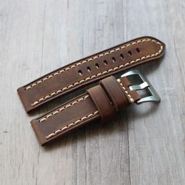 Watch Bands 2021 Handmade 20 22 23 24 26 MM High Quality Wristband Watchband For Man Straps Genuine Leather Universal Band209f