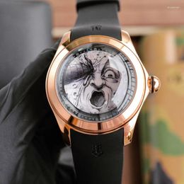 Wristwatches Bubble Series 47mm Floating Tourbillon Mechanical Watch With Fashionable And Waterproof Limited Edition