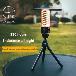 Portable Lanterns LED Lantern Dimmable Waterproof Camping Tent Lights USB Charging Multifunctional EnergyEfficient for Outdoor Equipment 231005