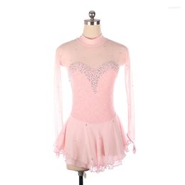 Stage Wear Adult Women's Ballet Clothing Skating Dresses Performance Dress Children's Girls' Competition Skirt Bodysuit