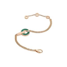 Luxury fashion single diamond bracelets ladies charm disc copper coin adjustable bracelet with exquisite packaging gift box261V