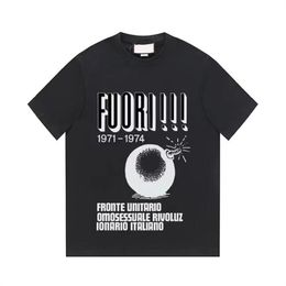 メンズプラスティーポロス高品質のデザイナーレター9プリントTシャツコットンファブリックラウンドネックプルオーバー短袖TシャツスウェットシャツU11S23