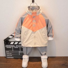 Giyim Setleri Bahar Sonbahar Bebek Erkek Kız Kıyafetleri Çocuklar Pamuk Spor Ceket Pantolon Setleri Toddler Giyim Çocukları Takipler 2-10t 231005