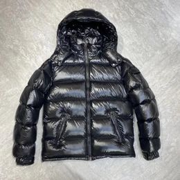 Men s Down Parkas down jacket shiny and wash free white duck hooded warm men s 2023 casual fashionable black top 231005