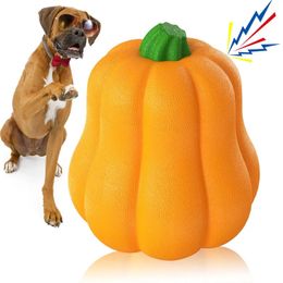 Dog Toys Chews Halloween Big Pumpkin Squeak Toy for Small Large Puppy Interactive Chew French Bulldog Yorkies Pitbull Pet Supplies 230928