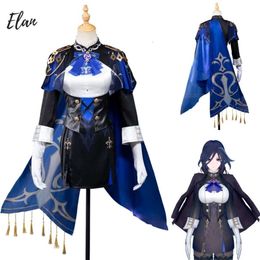 Sexy Woman Genshin Impact Clorinde Cosplay Costume Fontaine Champion Duelist Clorinde Costumes Anime Halloween Comic Con Outfit