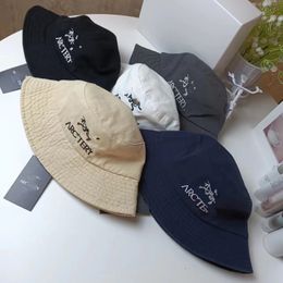 Trendy Brand Unisex Bucket Hats Embroidery Wash Leisure Basin Hat Couple Buckets